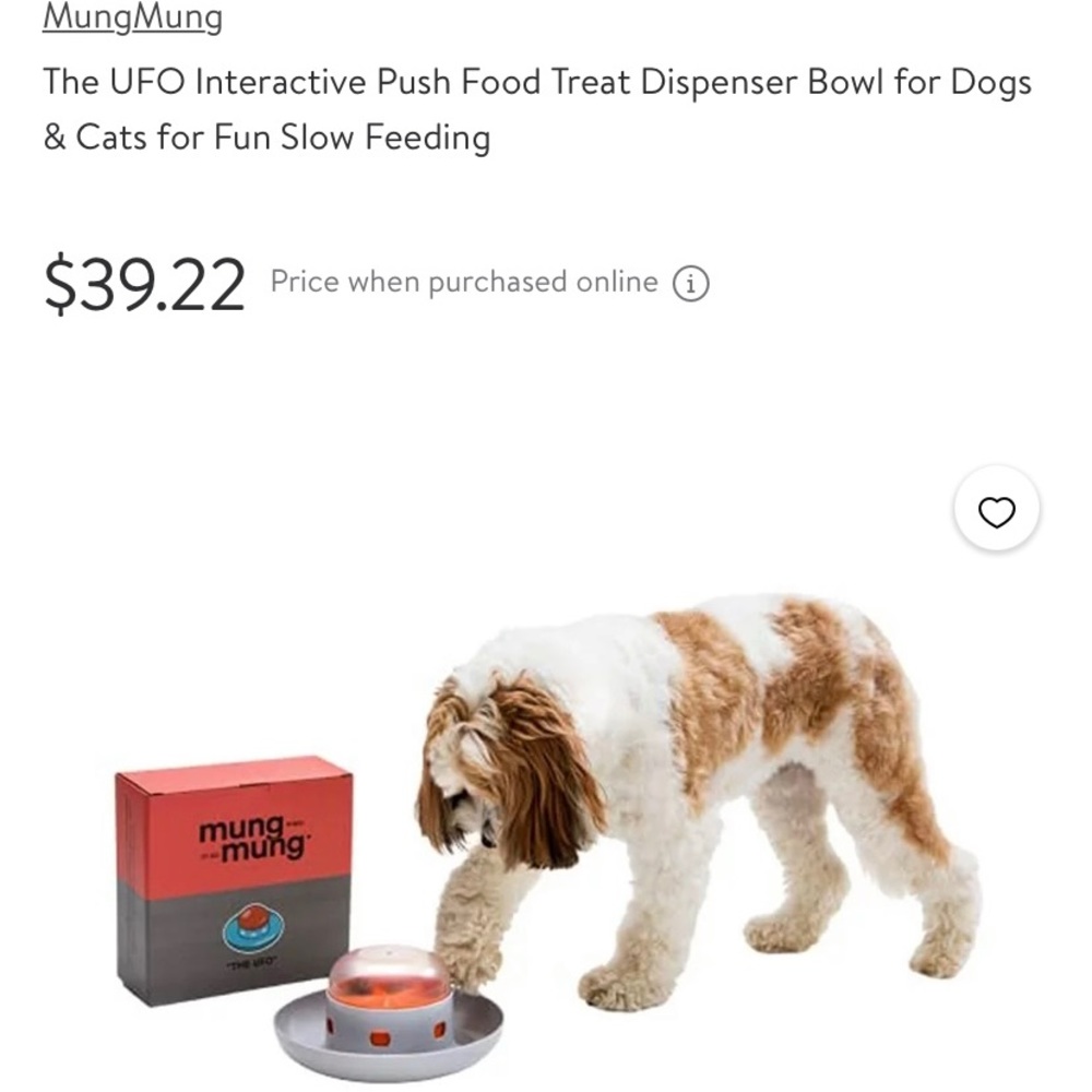 Lightly use UFO Interactive Slow Feeder for Dogs and Cats